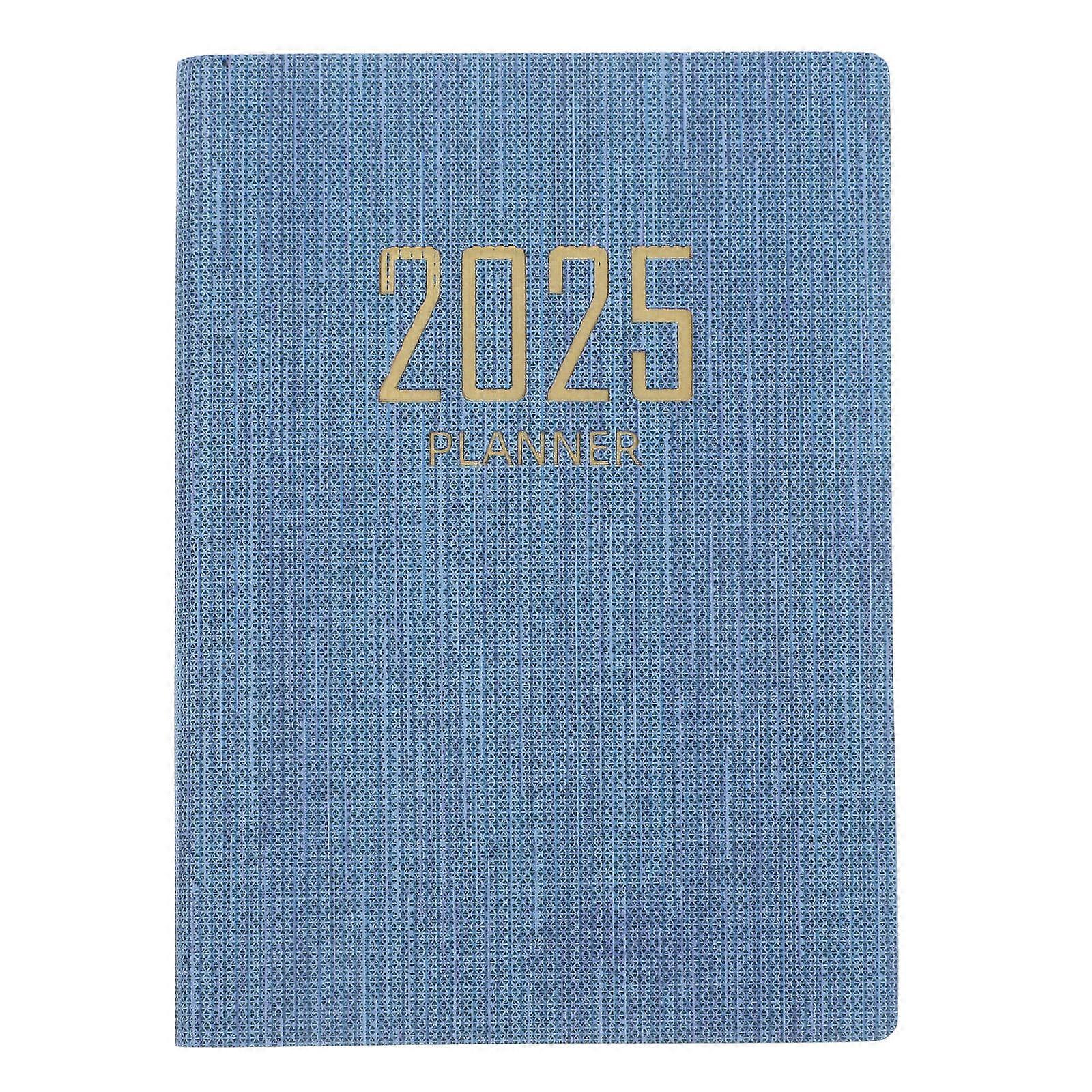 Office Agenda Notepad for Writing Mini Daily Planner Blue 2025 Notebook
