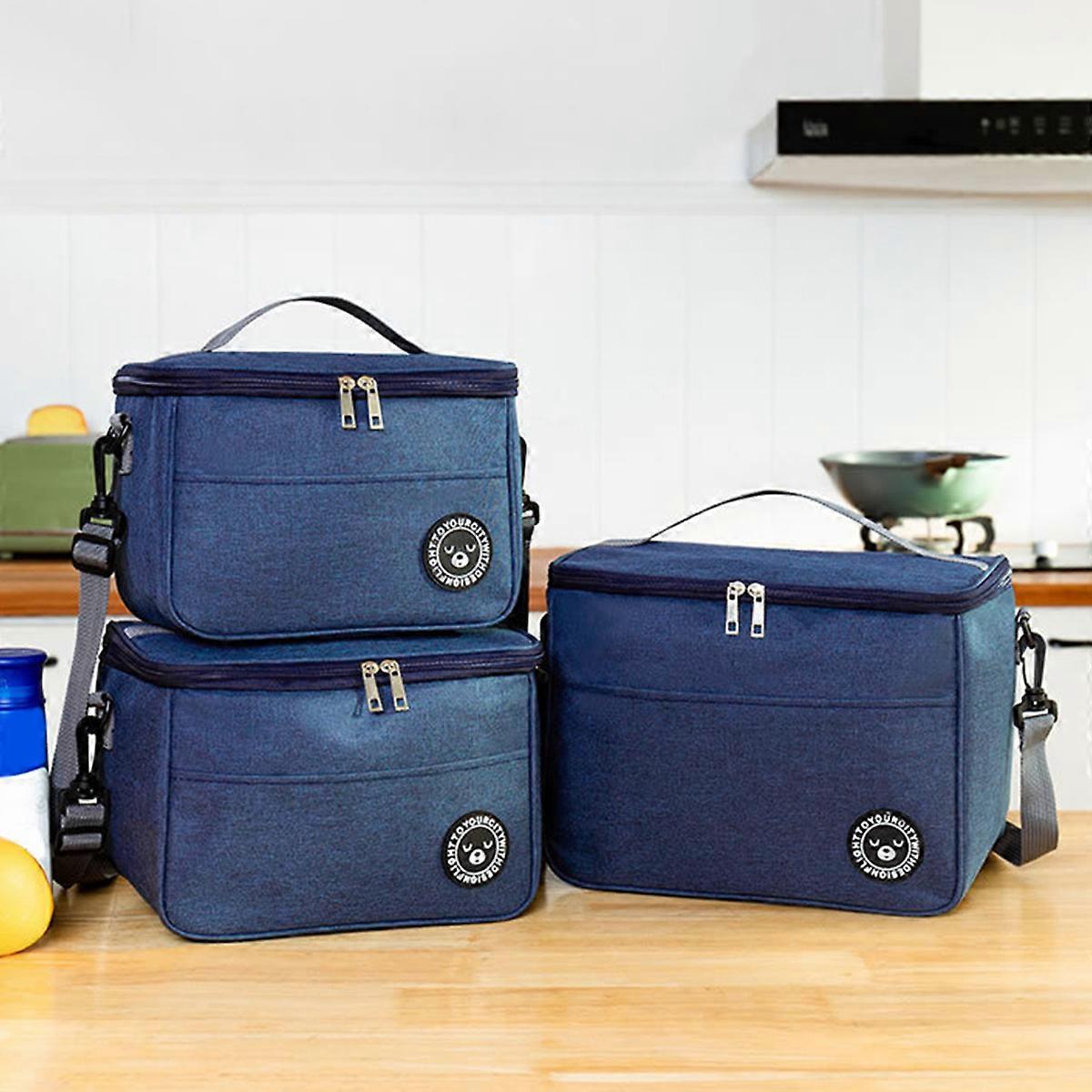 Capacity hand-held with shoulder strap insulated bag, lunch box bag, student thickened waterproof lunch bag��-zmt