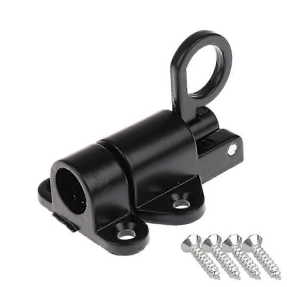 Aluminum Alloy Door Latch Lock Window Gate Pull Ring Spring Bounce Latch Lock w