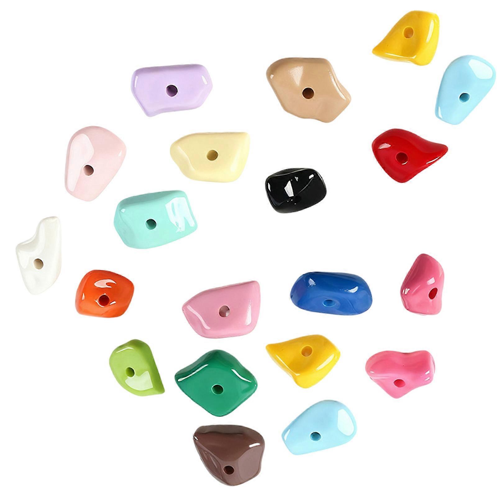 20lots Acrylic Gravels Stone Reptiles Climbing Fun Random Color Assortment Durability and Smooth Surfaces Multicolor