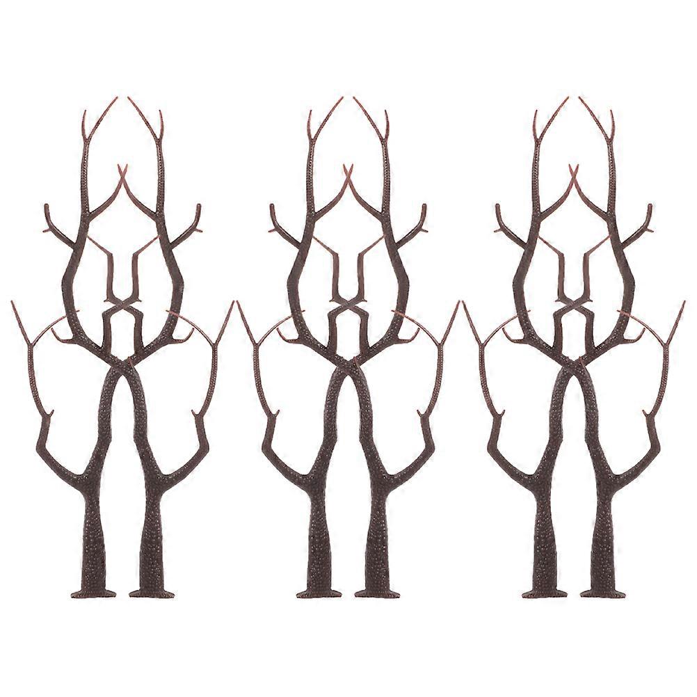 Artificial Dried Tree Branches for Decor 6Pcs Black Plastic Stems