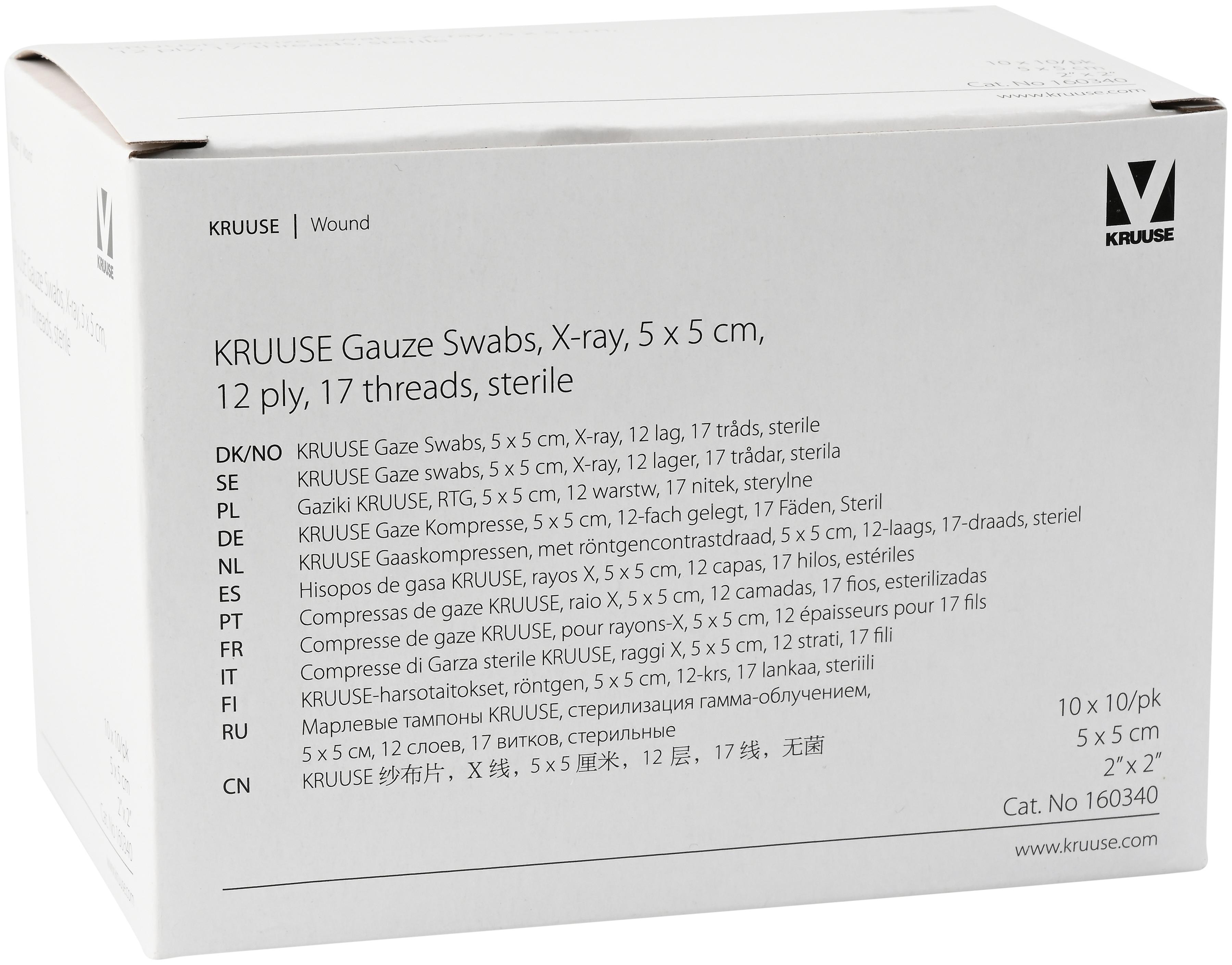 Kruuse Rayos Sterile Gauze x12 Layers 17 Fibers 5x5 cm | Fruugo DK