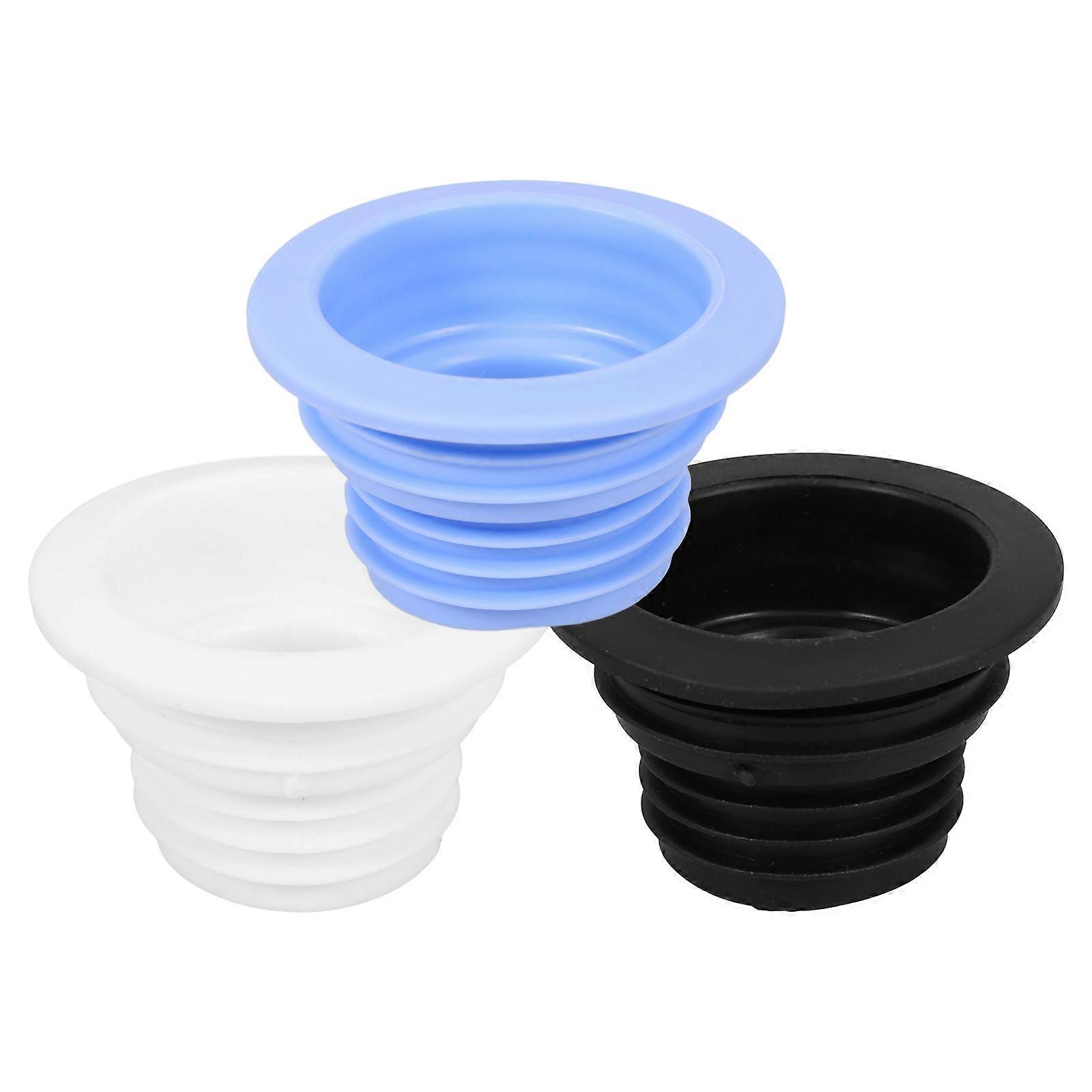 Odor-Proof Plastic Drain Hose Seal Plug for Washing Machine 3Pcs Set