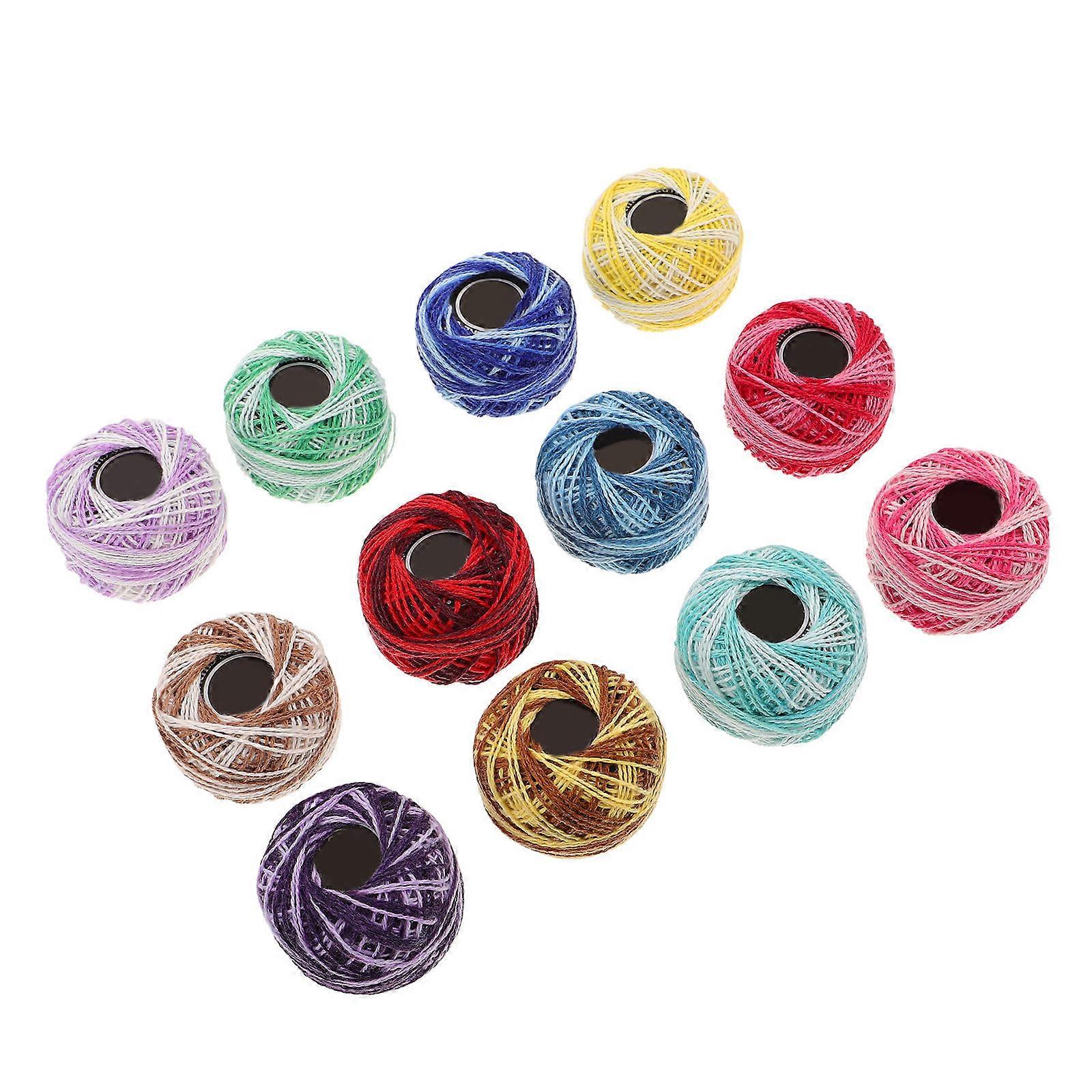 Creative DIY Embroidery Thread Kit for Crafts 12Pcs Colorful Floss Set
