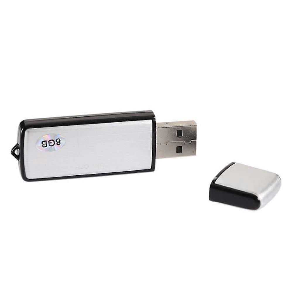 Mini Voice Activated Recording 8GB USB Flash Drive Sound Recorder for Conferences Meetings and Classes