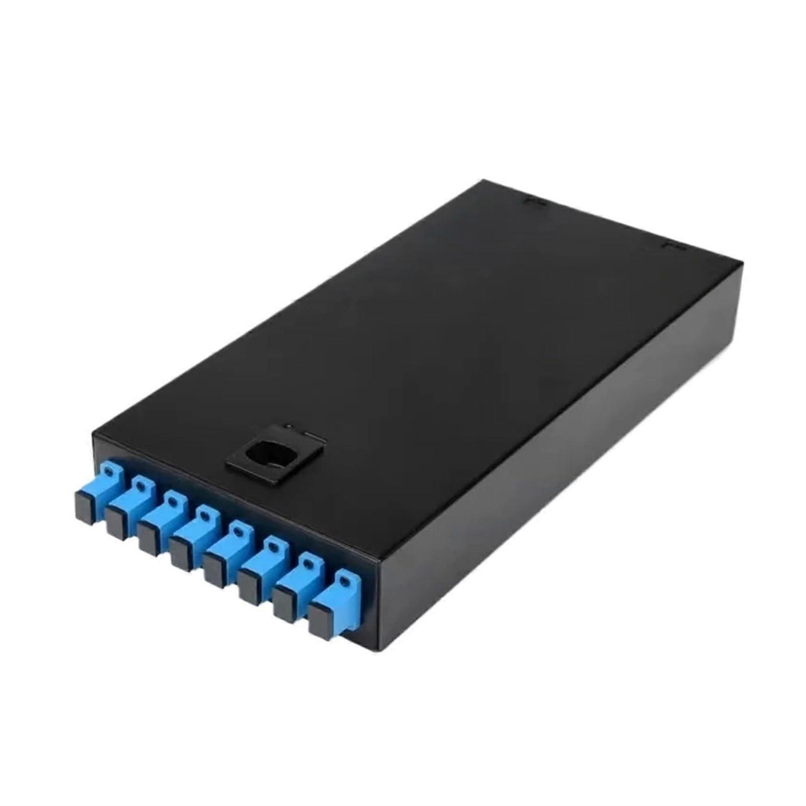8 Port SC Fiber Optic Terminal Box with 8 Core Cable and Pigtail for Indoor Outdoor Connectivity