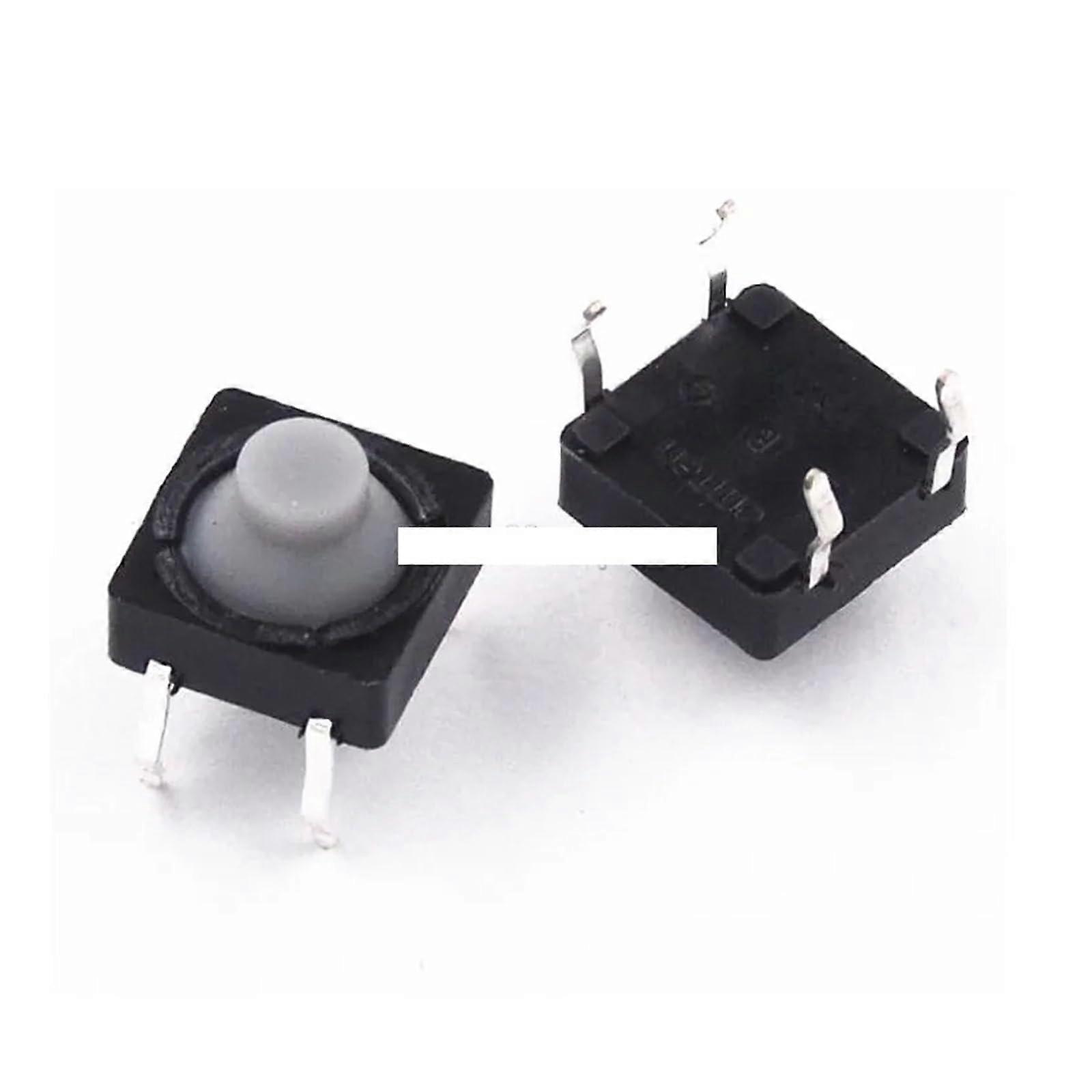 100PC Tact Switch 8X8X5mm DIP Buttons Silicone Touch Switch 8mm x 8mm DIP-4 Model for Electronics Projects