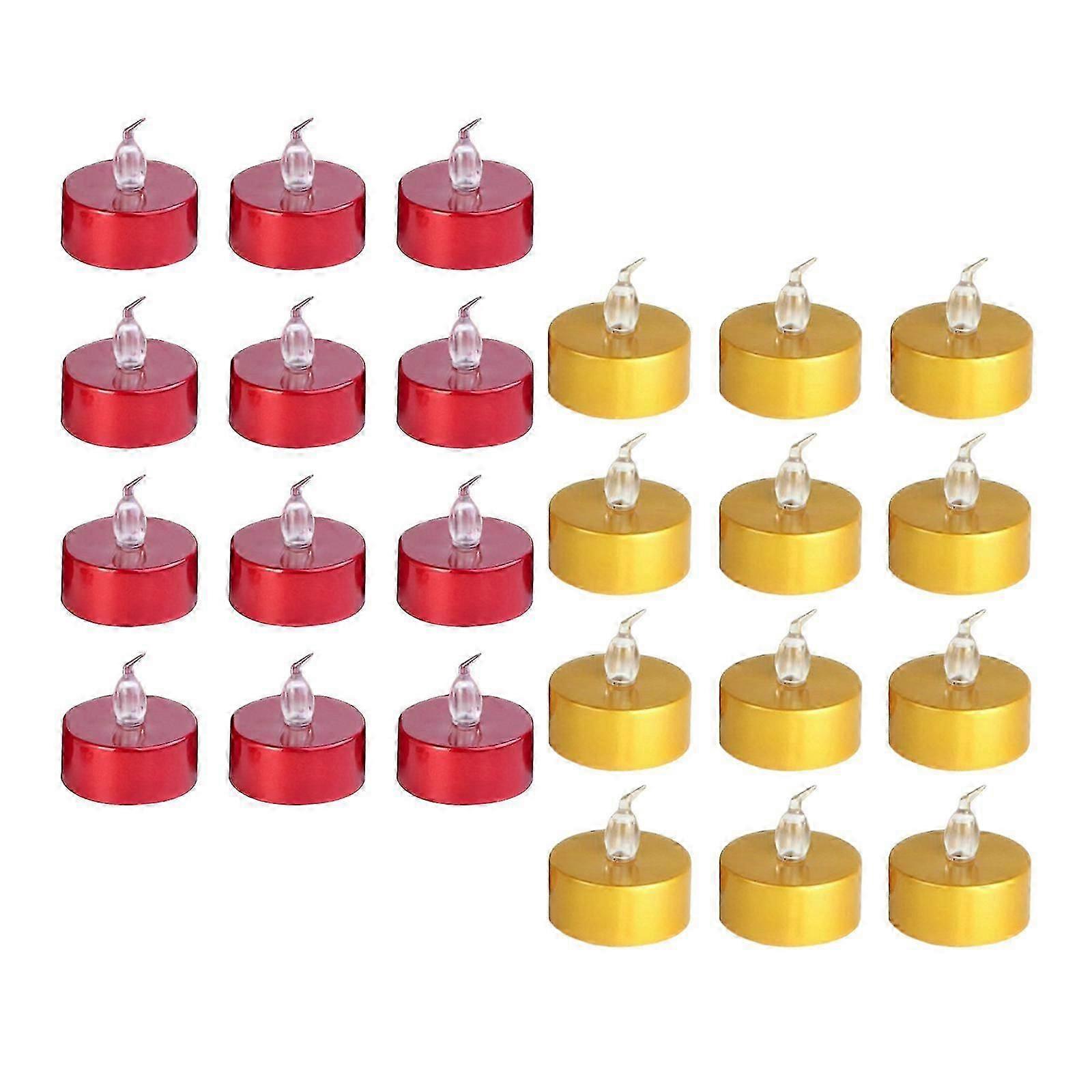 24x Small LED Tealights Candles