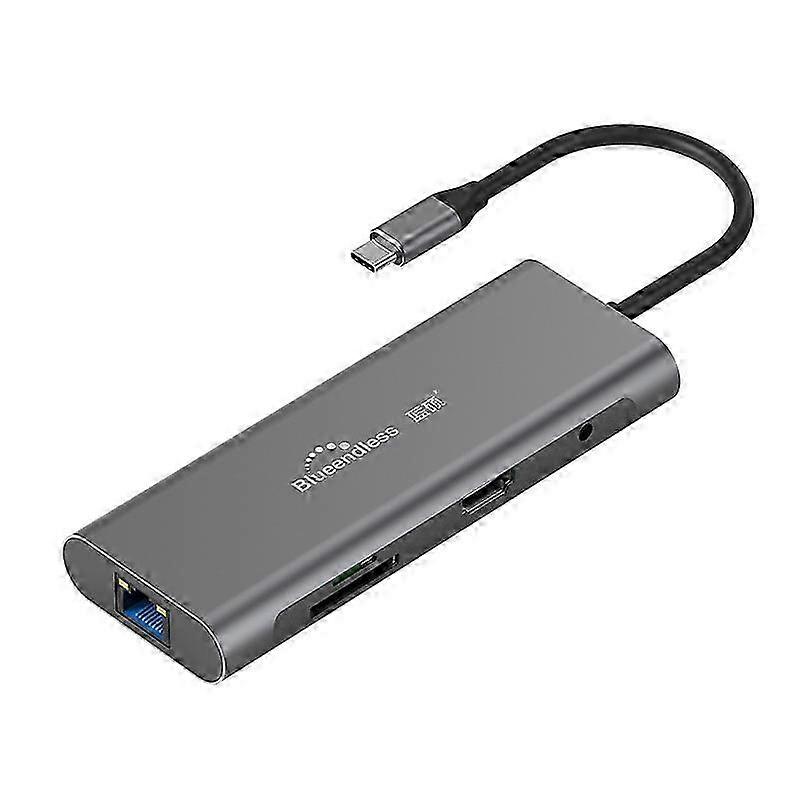 26-27 Blueendless 9 In 1 Multi-function Type-C / USB-C HUB Expansion Dock