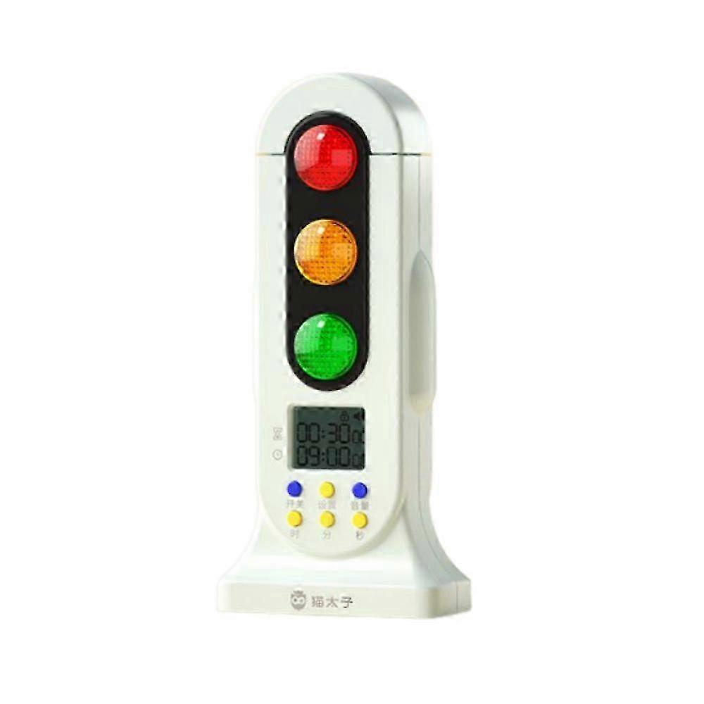 2025 Smart Traffic Light Visual Timer Audio Digital LCD Display for Kids Classroom Kitchen Game Countdown