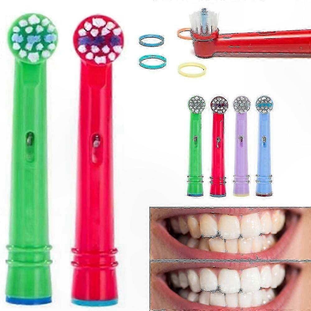 4-Pack Kids Toothbrush Replacement Heads, Soft Bristles, Small Size