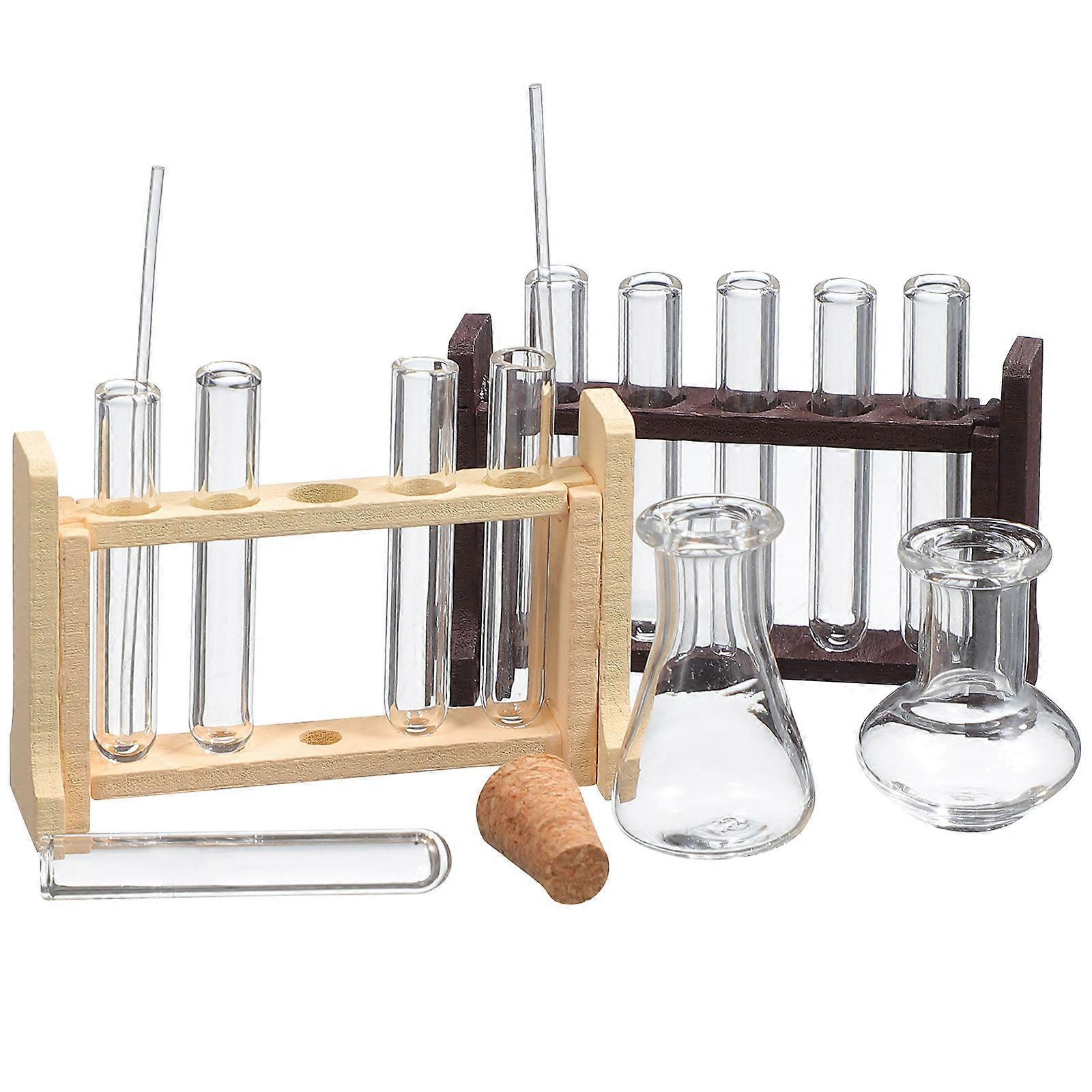 Miniature Test Tubes Tiny House Accessories for Decoration 2Sets