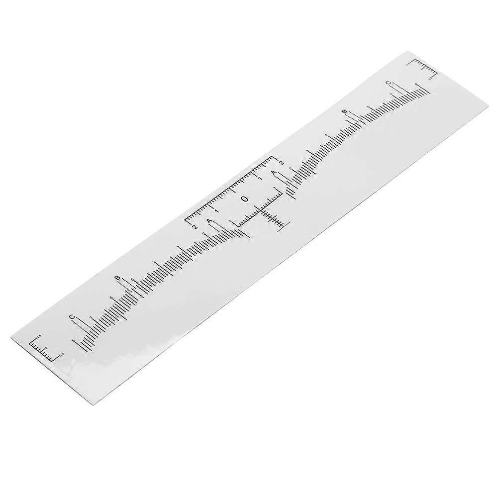 Eyebrow Mapping Stickers 10pcs Disposable with Clear Scale for Precise Brow Measurement and Shaping