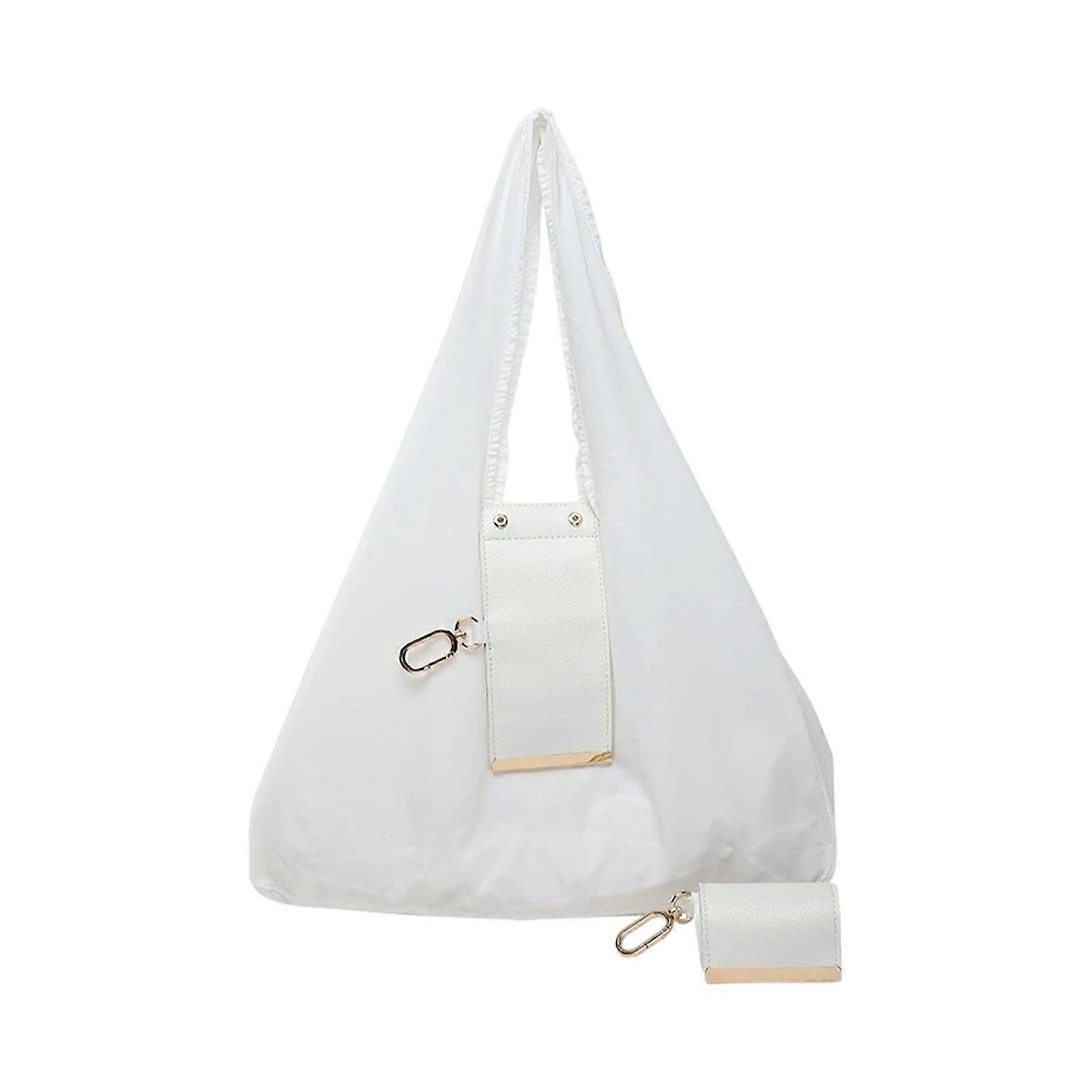 Keychain handbag, foldable handbag, expandable leather mini bag with keychain