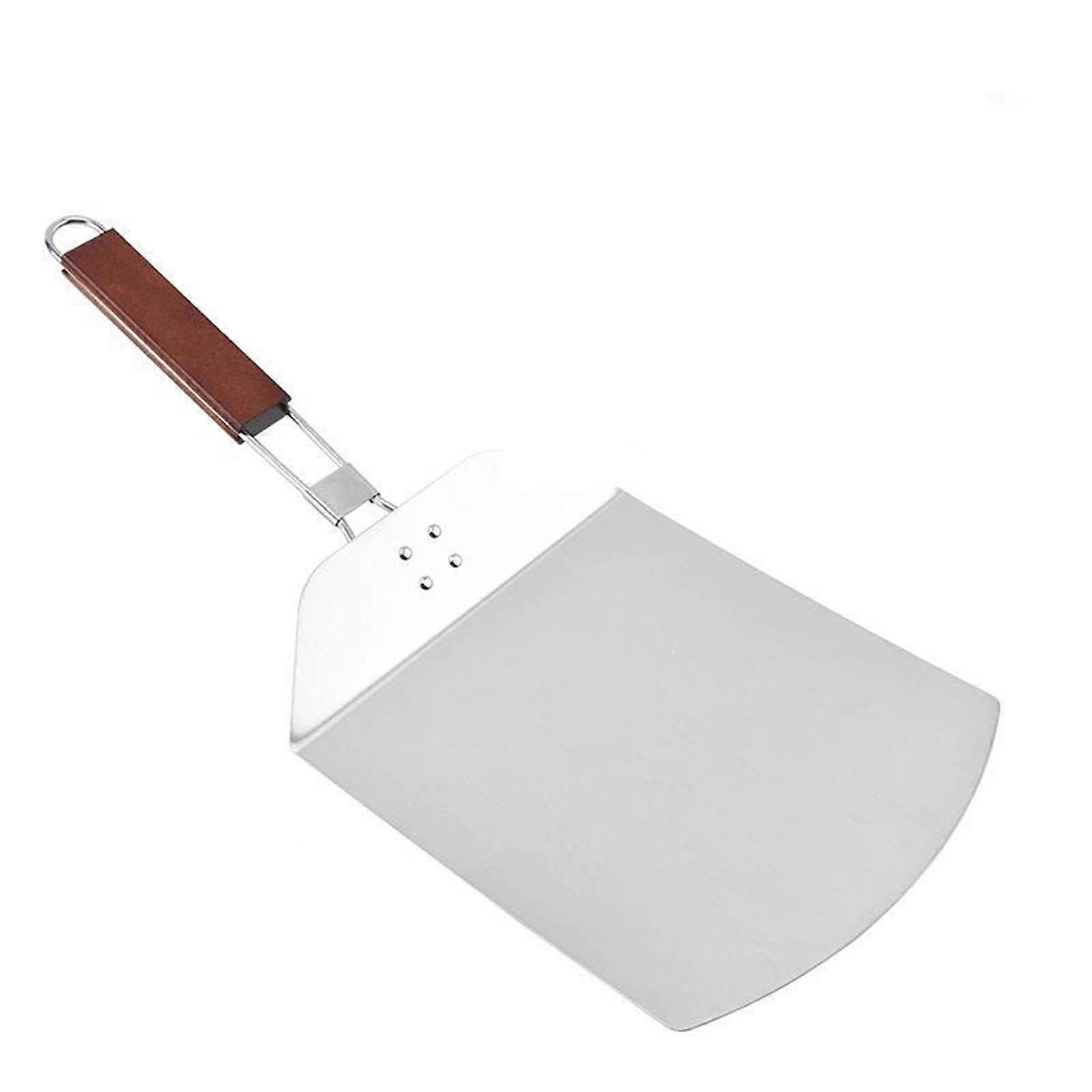 Stainless Steel Pizza Peel with Foldable Handle, Lightweight Paddle for Bread and Baking
