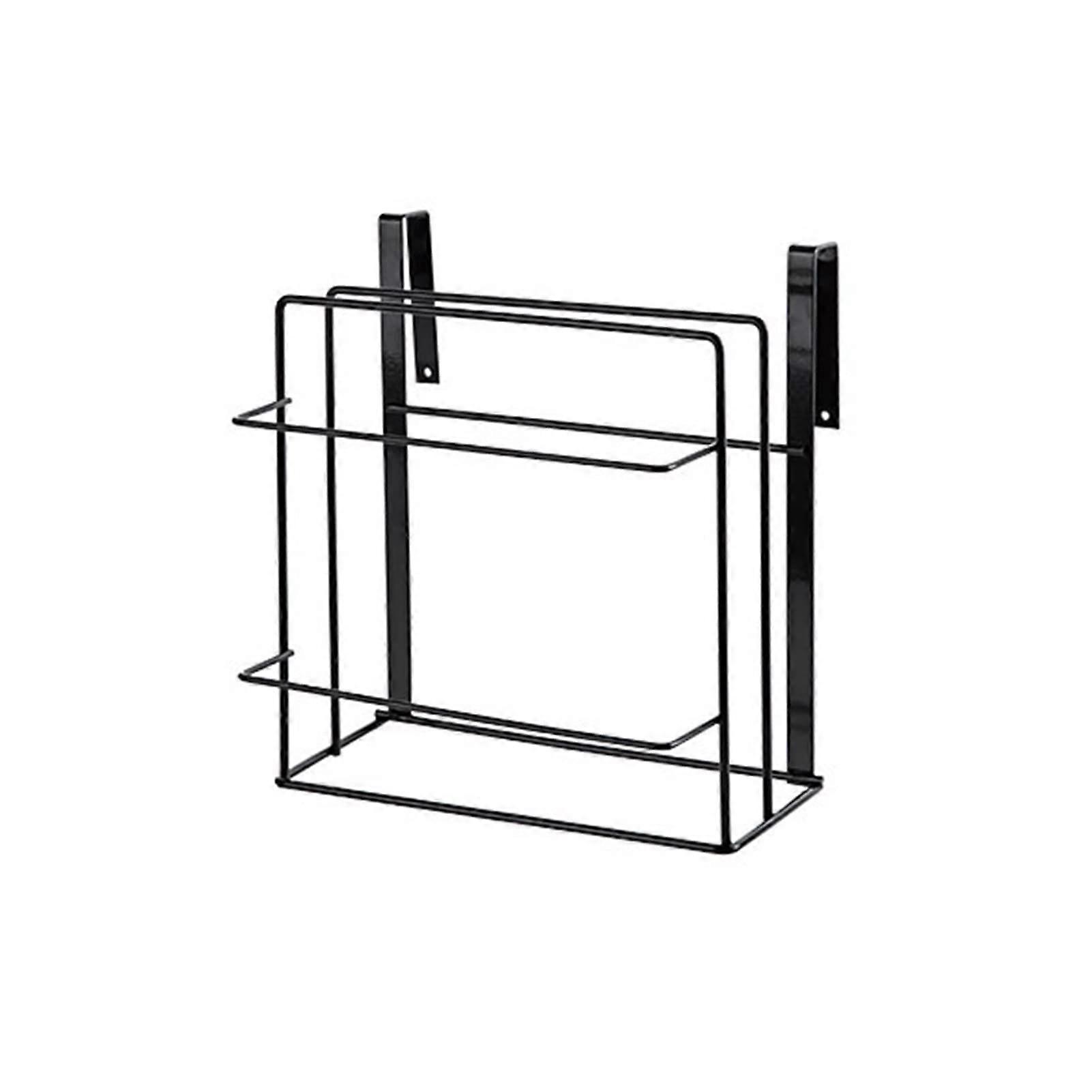 Wall Mounted Kitchen Rack No Drill MultiFunctional Storage Shelf SpaceSaving Utensil Holder