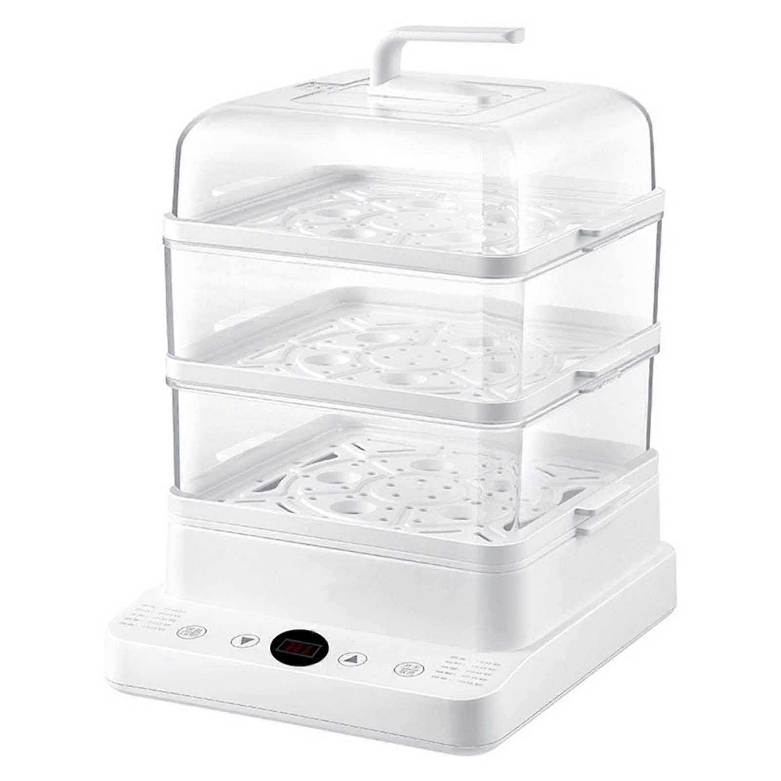 Electric Food Steamer 24L Large Capacity with Fast Steam Generation and Programmable Cooking Timer