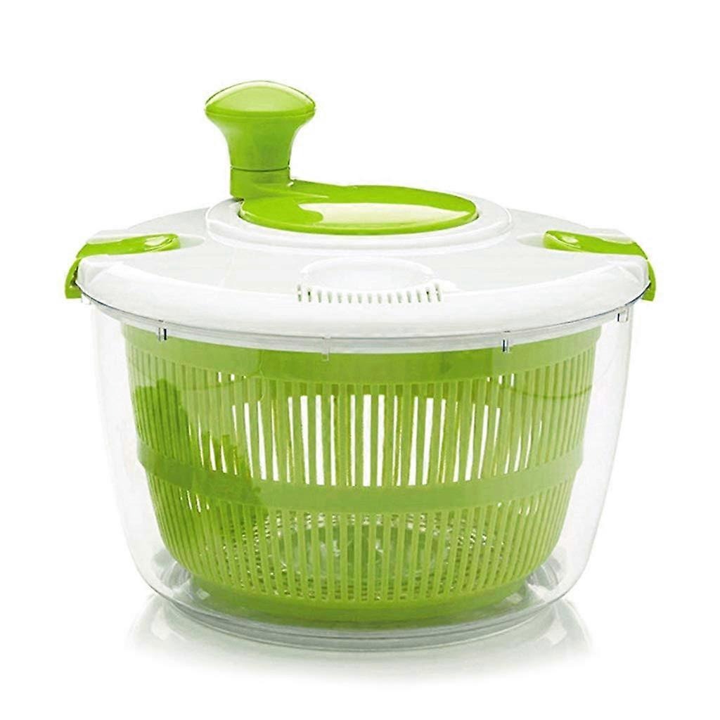 Large Capacity Salad Spinner Vegetable Dryer with Colander Basket for Quick Water Removal Ref: 9507