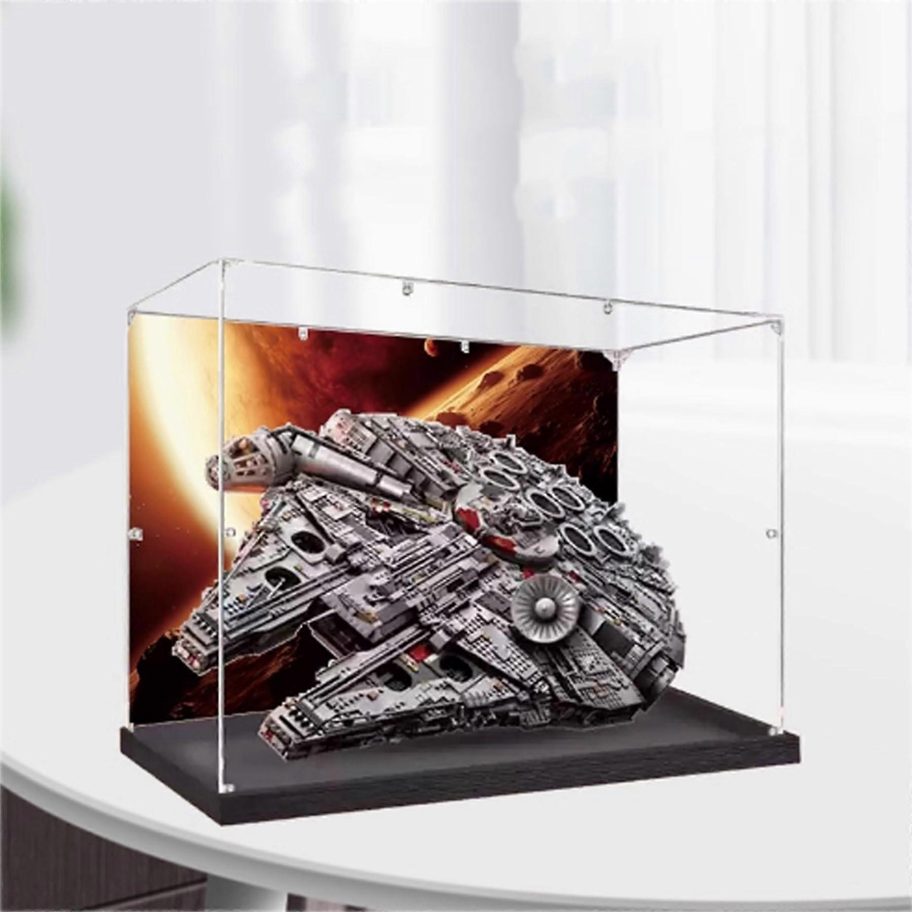 Millennium Falcon Display Case Acrylic Dustproof Box for  75192 UCS Model Crystal Clear