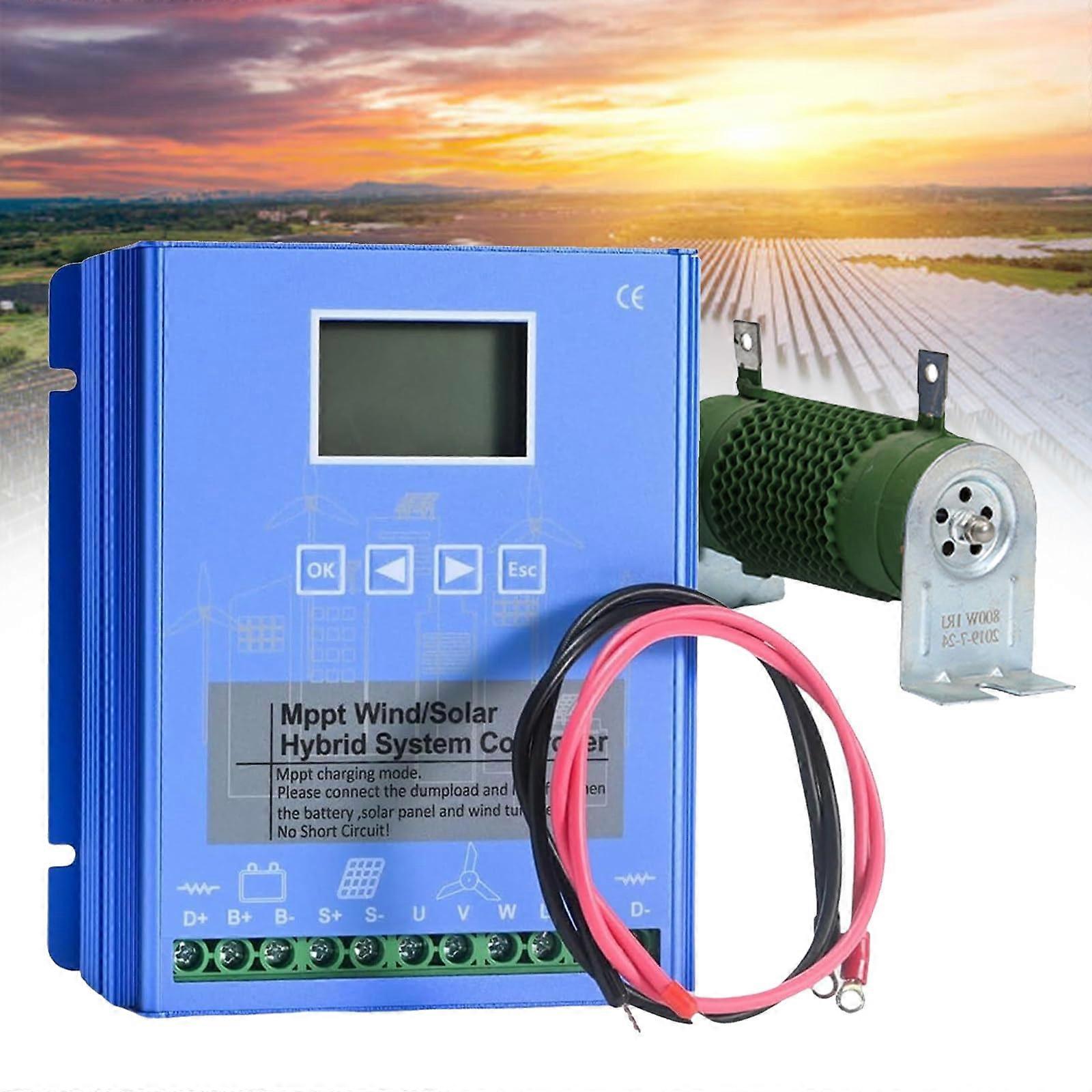 MPPT Wind Solar Hybrid Charge Controller 12V 24V 48V Off Grid 10000W with Dump Load