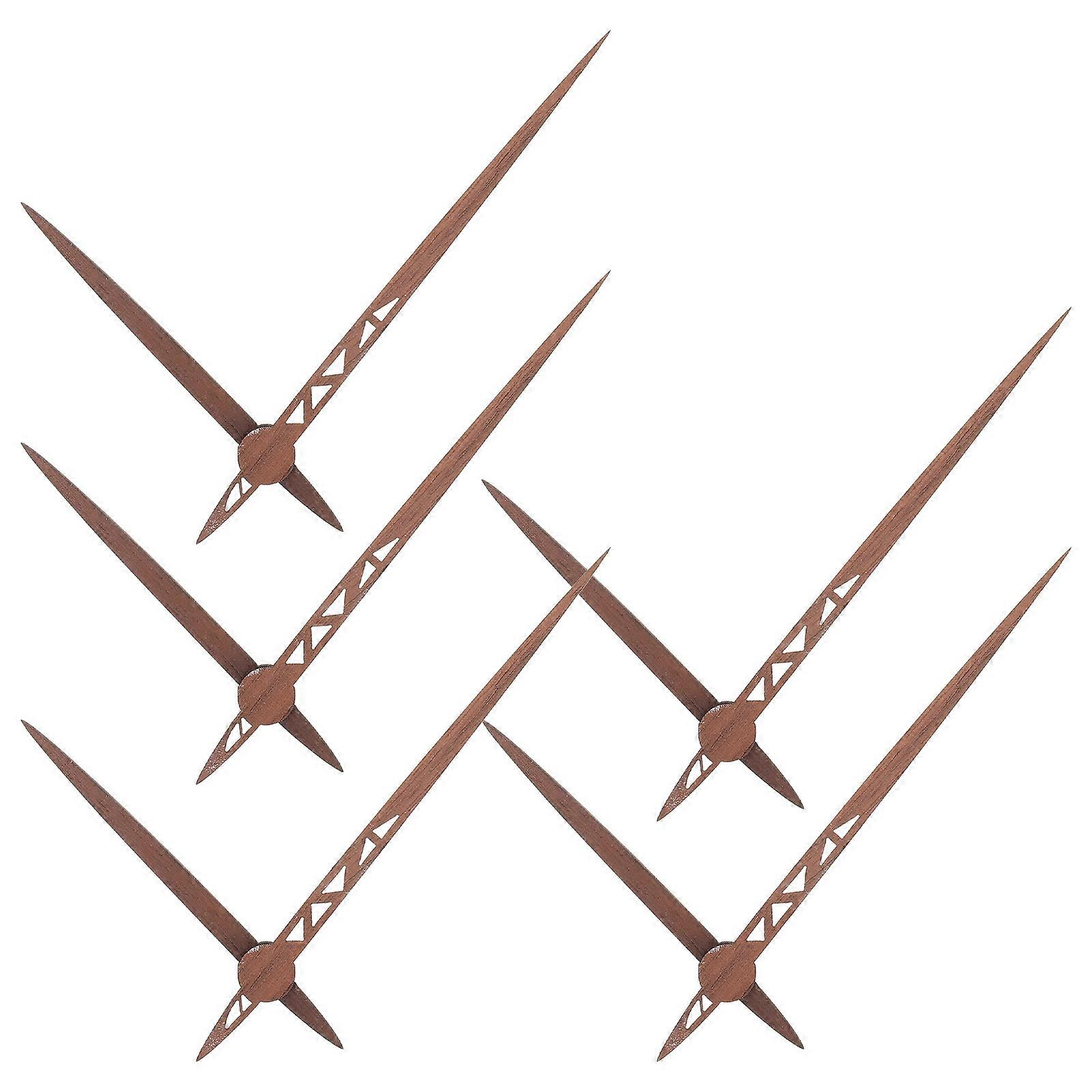 Elegant Wooden Clock Hands for Wear-Resistant Clock Pointer Replacement 5Sets