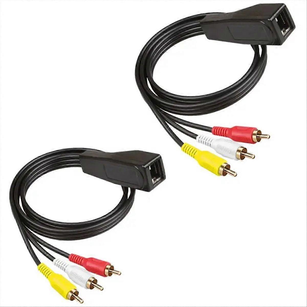 Rj45 to 3 Lotus Flower with Extender and Network Cable