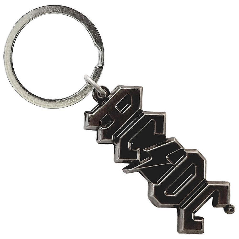 AC/DC Silver Voltage Band Logo 3D keyring Keychain