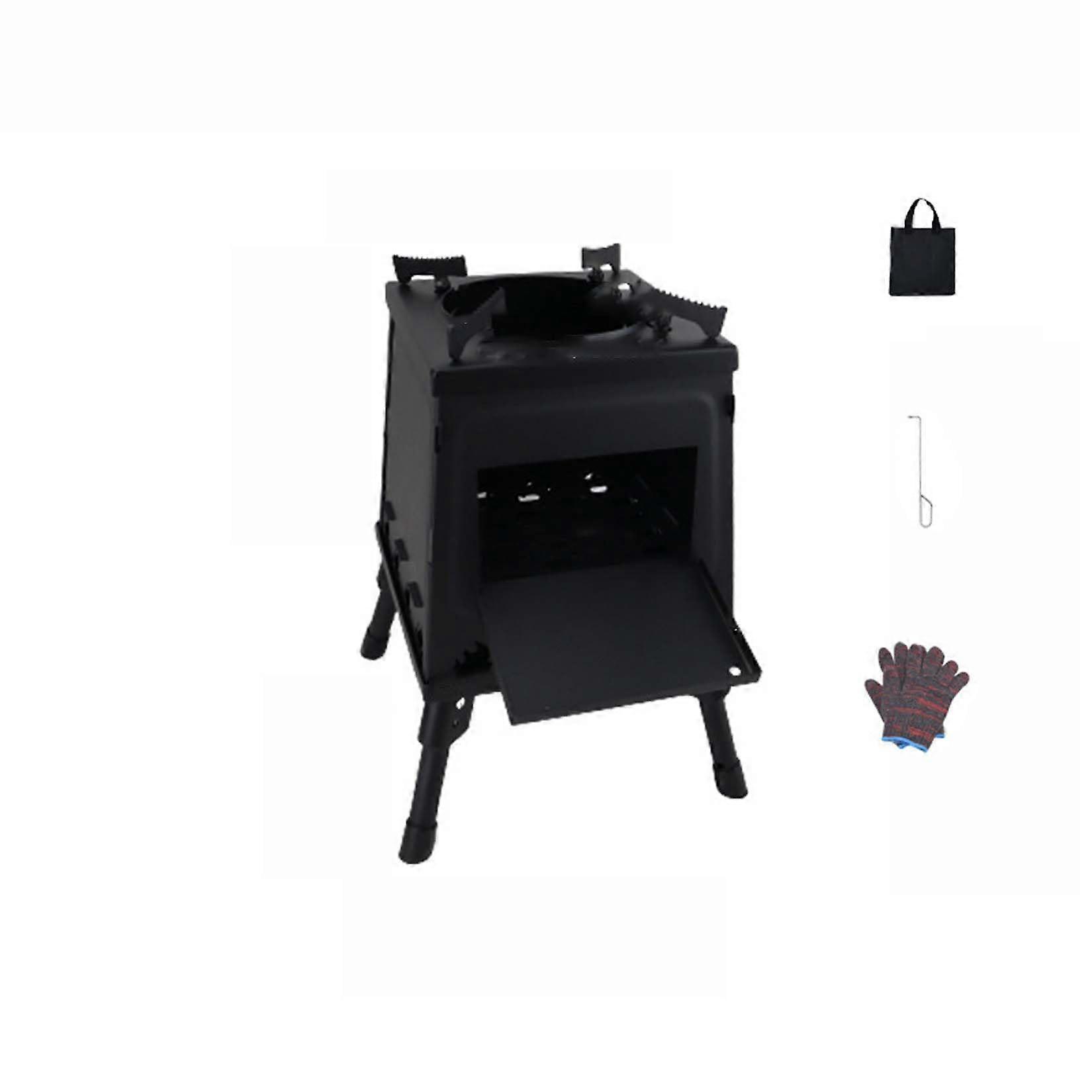 Portable Fire Pit for Camping and Backyard, Compact Foldable Design, Quick Outdoor Heating, Small Size