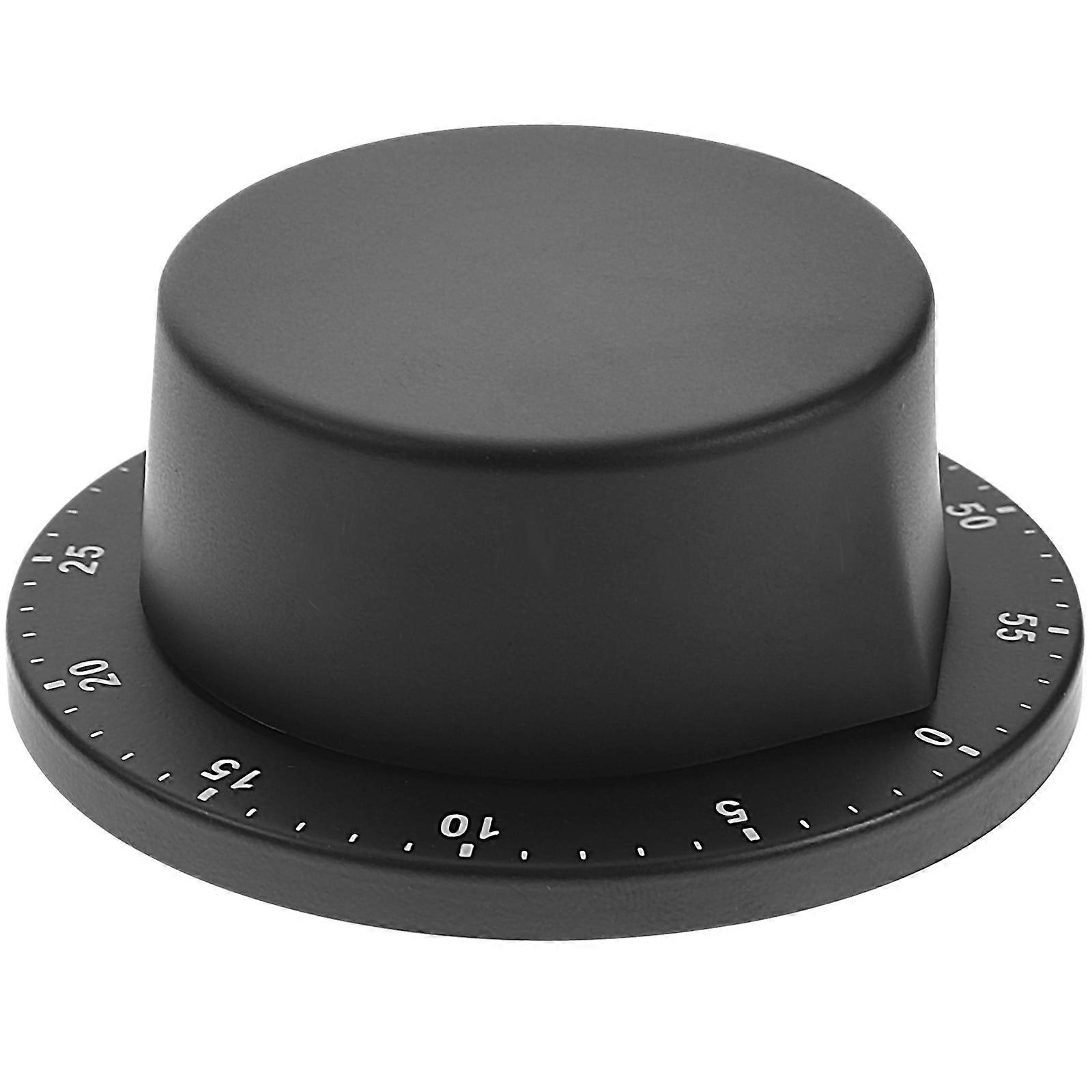 1PC Kitchen Timer Mechanical Stainless Steel Reminder Countdown Timer (Black)