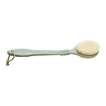 2pcs Long Handle Bath Brush and Back Scrubber with Gentle Exfoliating Bristles and Ergonomic Grip