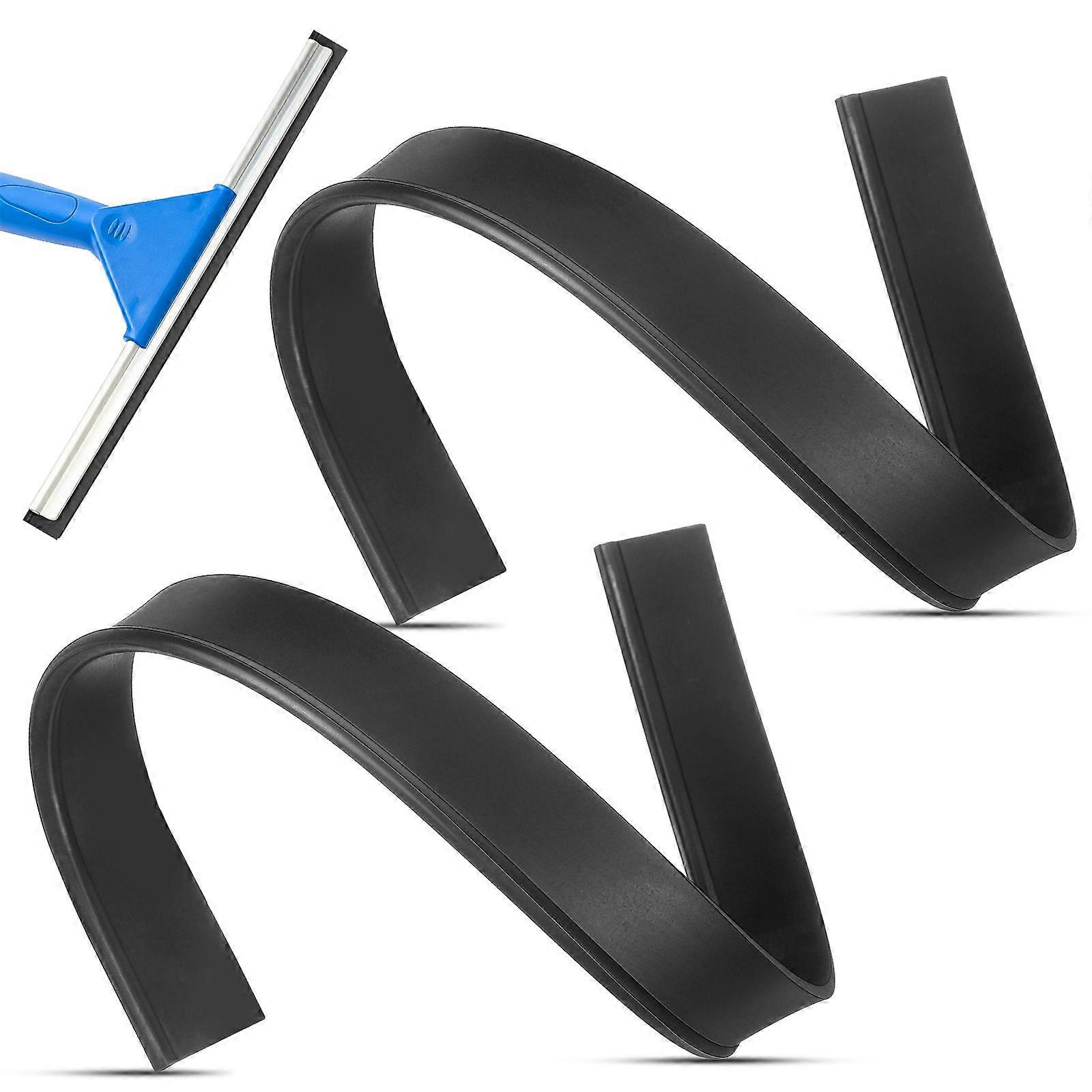 2pcs Squeegee Tips Rubber Strip For Squeegee Squeegee Strips Squeegee Replacements Glass Squeegees Rubber Replacements Squeegee Rubber
