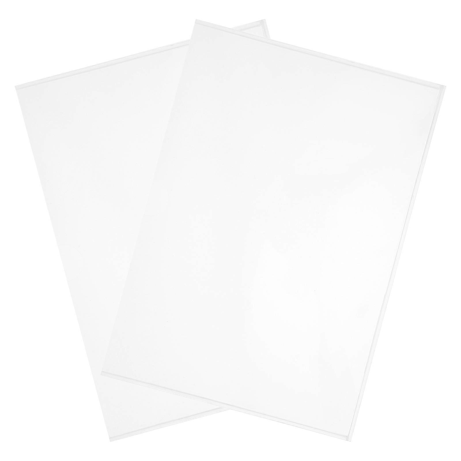 Transparent Acrylic Document Display Rack for Office Use 2Pcs Holder