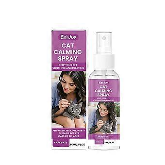 60ml Cat Calming Spray, Pet Anxiety Relief Spray, Soothing Cat Behavior Calming Mist for Home & Travel