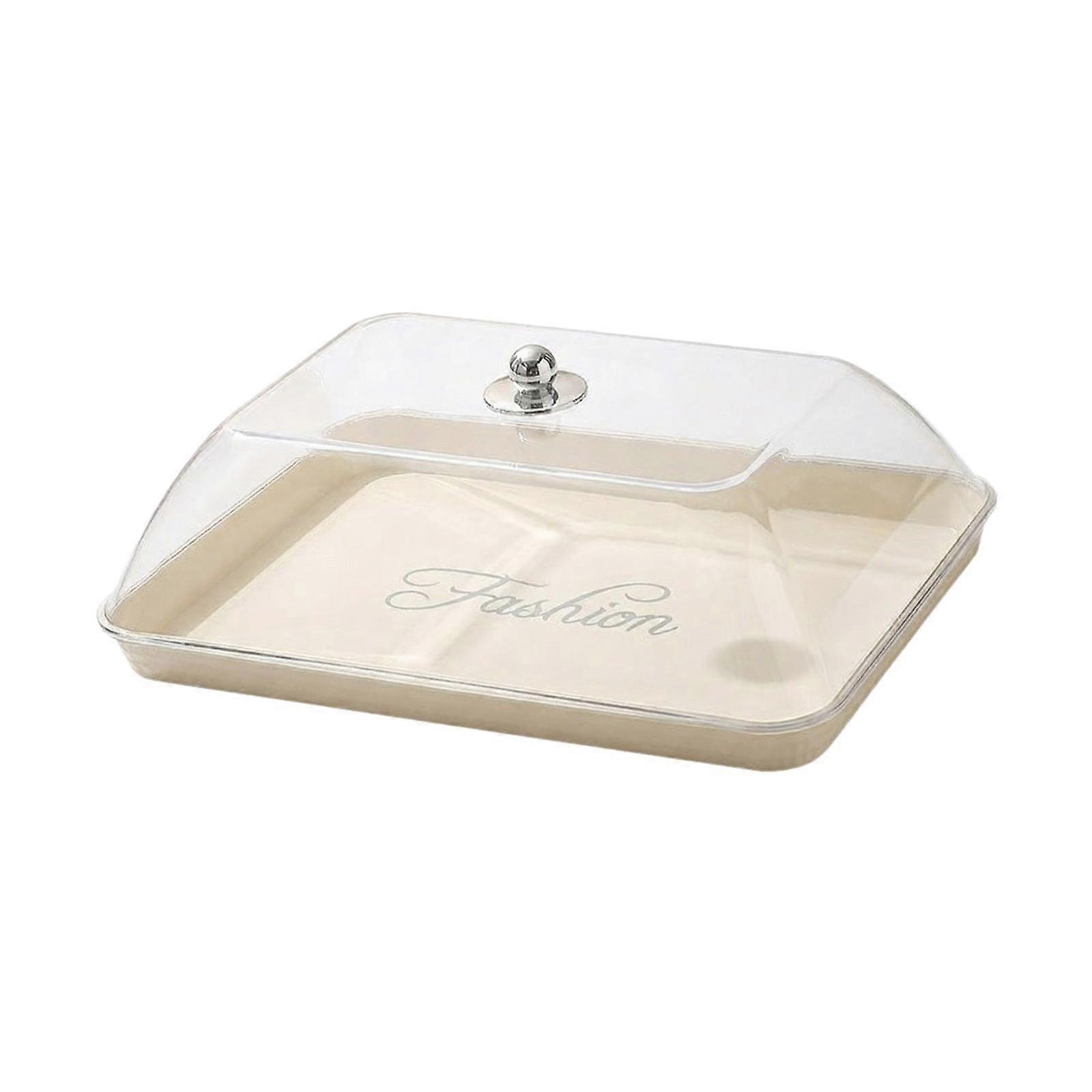 Cake Stand Dessert Stand with Lid Versatile Rectangular Serving Dish Platter for