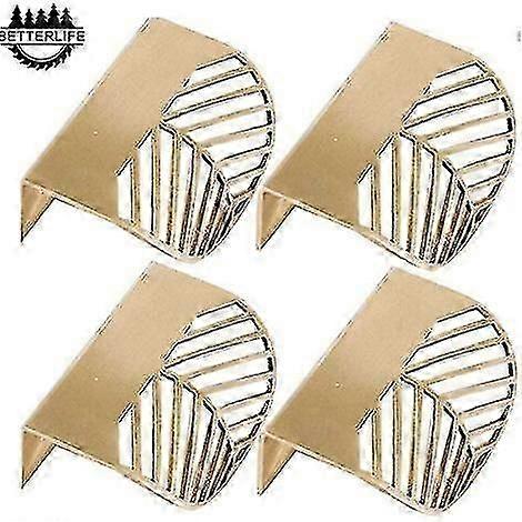 Leaf Shape Cabinet Pulls Gold Brass