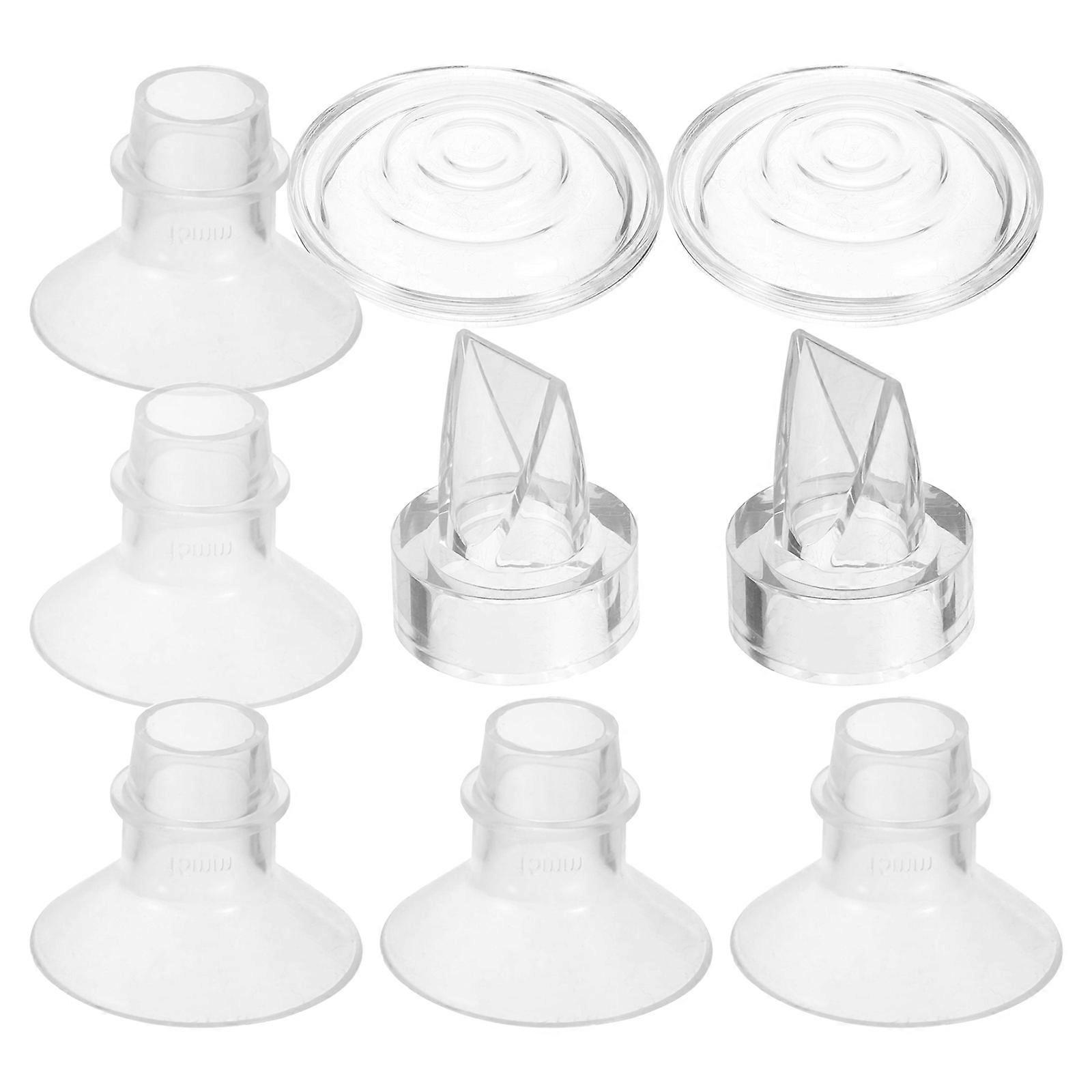 Silicone Breast Pump Flange Inserts for Wearable Use 1Set Transparent