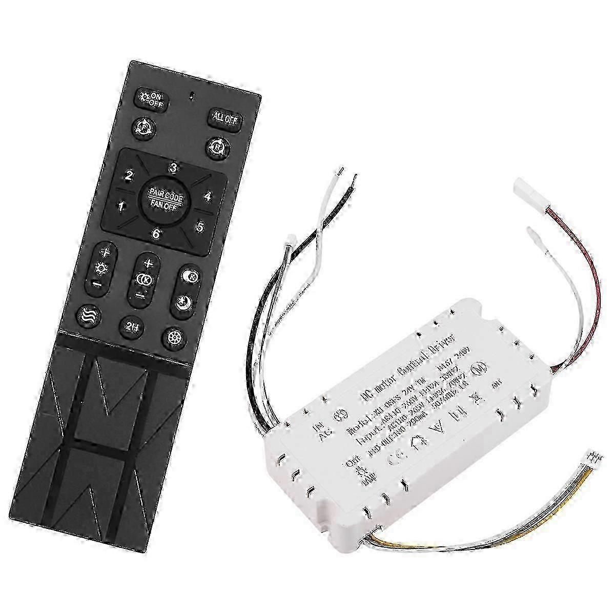 Remote Control Ceiling Fan Kit Featuring 6 Variable Speeds compatible 110-265V Systems