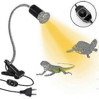 SHVY Reptilien-Wärmelampe, Schildkröten-Sonnenlampe, 360° drehbare Lichtklemme, flexible Keramikklemme, Schreibtischlampe - S