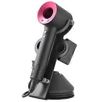 Soporte para secador de pelo de mesa, colgador metálico vertical para secador de pelo en tocador, sin necesidad de perforar, soporte para secador de escritorio JH2