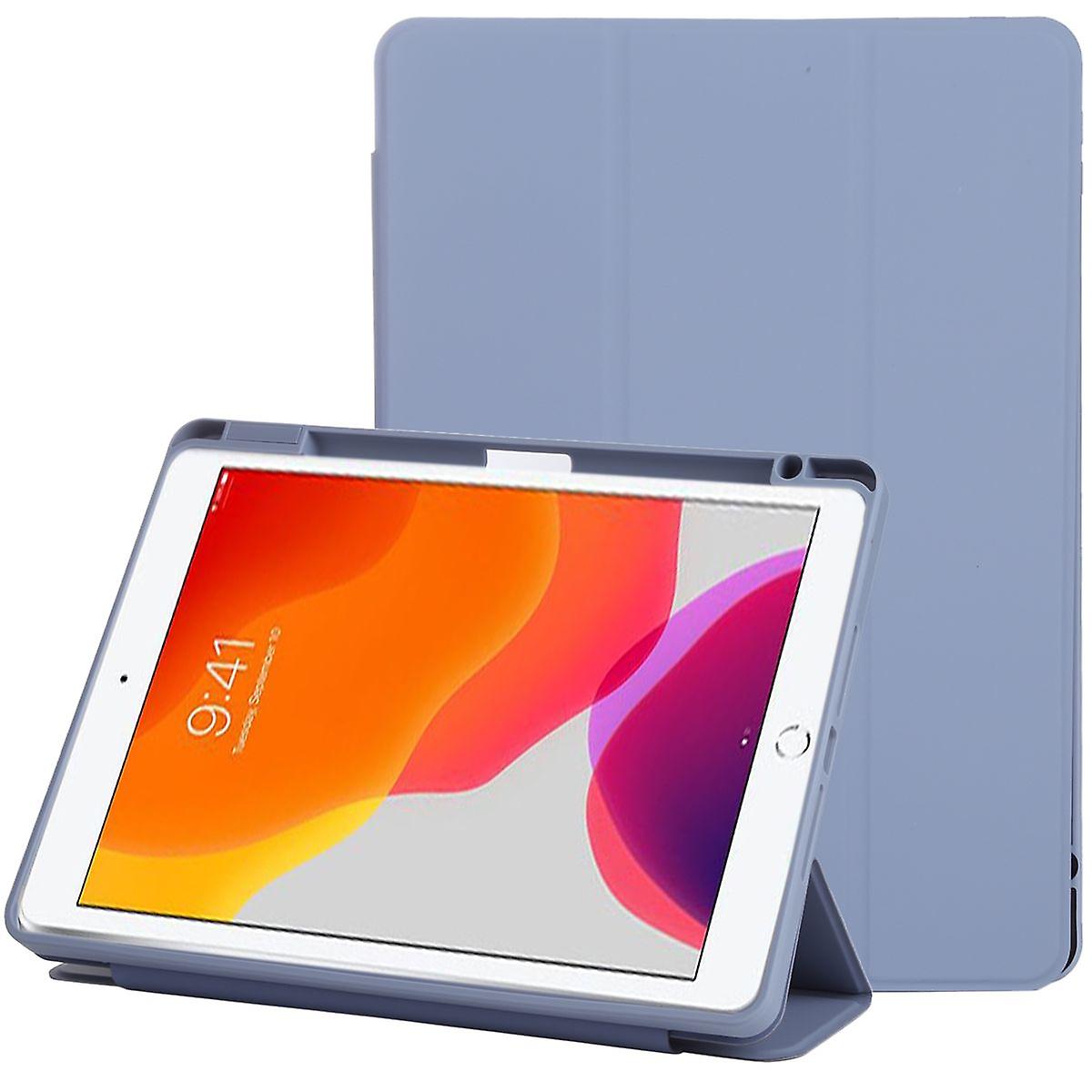 For Apple iPad 10.2 2019 / 2020 / 2021 split 3fold Wake UP Smart Cover Purple Tablet Case
