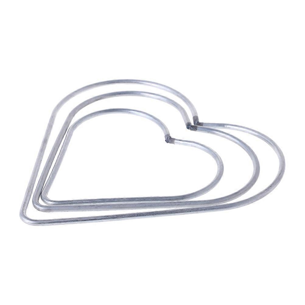 Traumfänger-Ring, Metallring, 3er-Set, Silber, Herzform