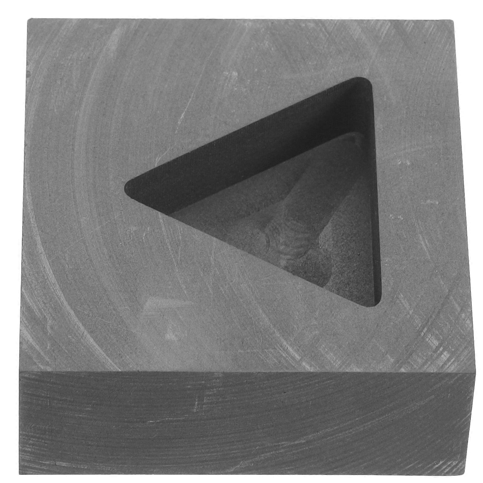 Melting Gold Mold Triangle for Metal Casting Using Graphite Material