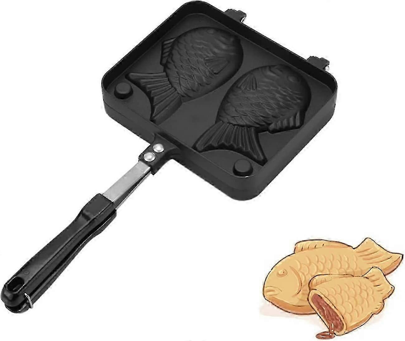 Fish-Shaped Non-Stick Waffle Maker Pan for Baking