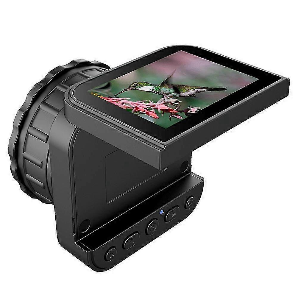 Ocular eletrônica WiFi 4K HD de 2,8 polegadas e 2,4 GHz com câmera de telescópio de 64 MP e controle sem fio (Universal QV)