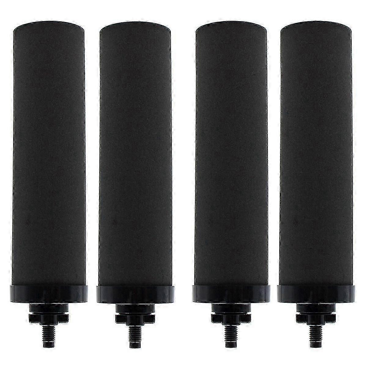 4PCS Water Filter Replacement for BERKEY Black Activated Carbon BB9-2 Filters for Gravity-Fed Water Filter System