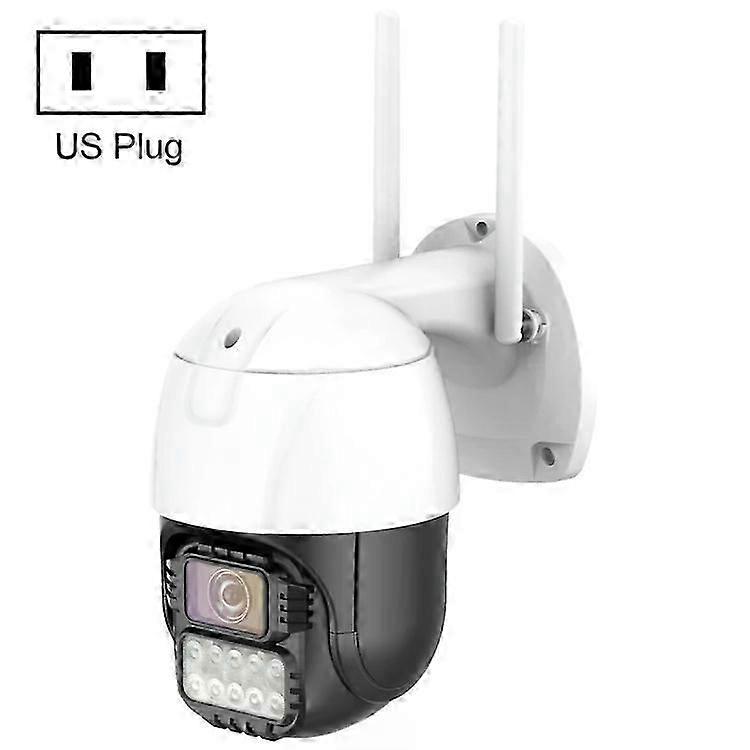 AI WiFi Dome IP Camera-Huma Recognition,US Plug,QX67