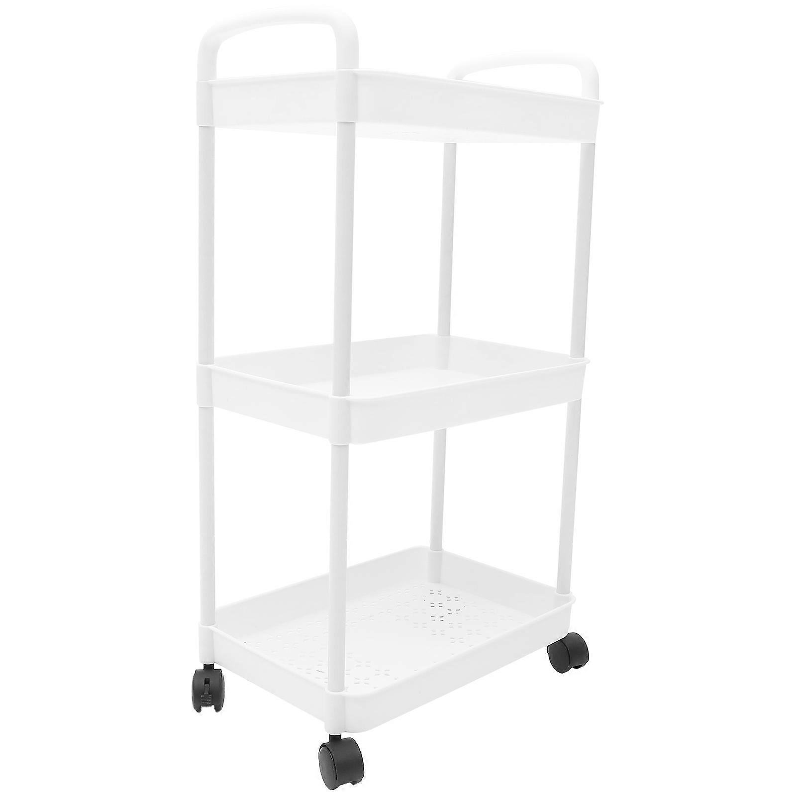 Kitchen Movable Rolling Organizer 3-layer Rack Multi-Purpose Organizer Shelf