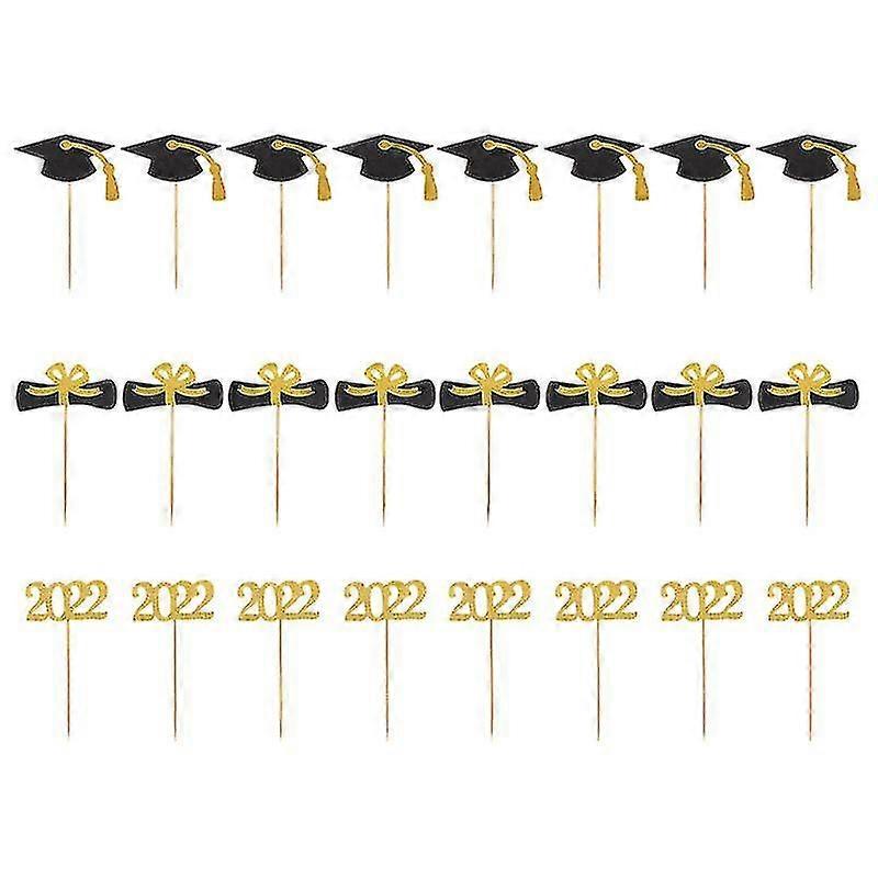 24pcs cake decorations, Graduation Cake Decoration