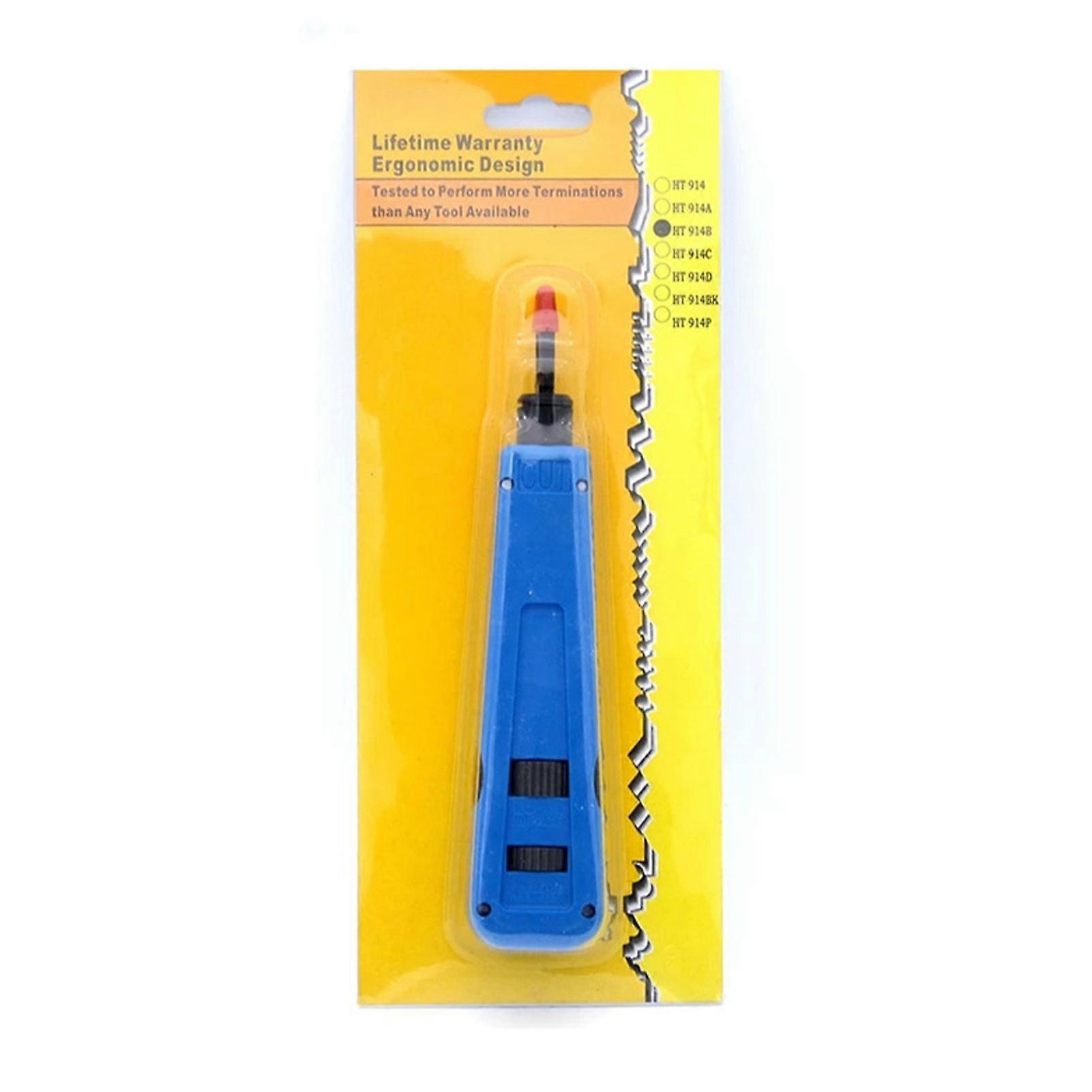 Punch Down Tool Multifunctional Network Terminal Insertion Tool High Speed Steel Impact Cable Punch