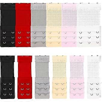 BH Extender, BH Strap Extensions, Frauen Elastic Extensions BH Extender 3 Reihen x 3 Haken, 3 Reihen x 2 Haken, 6 Farbe x